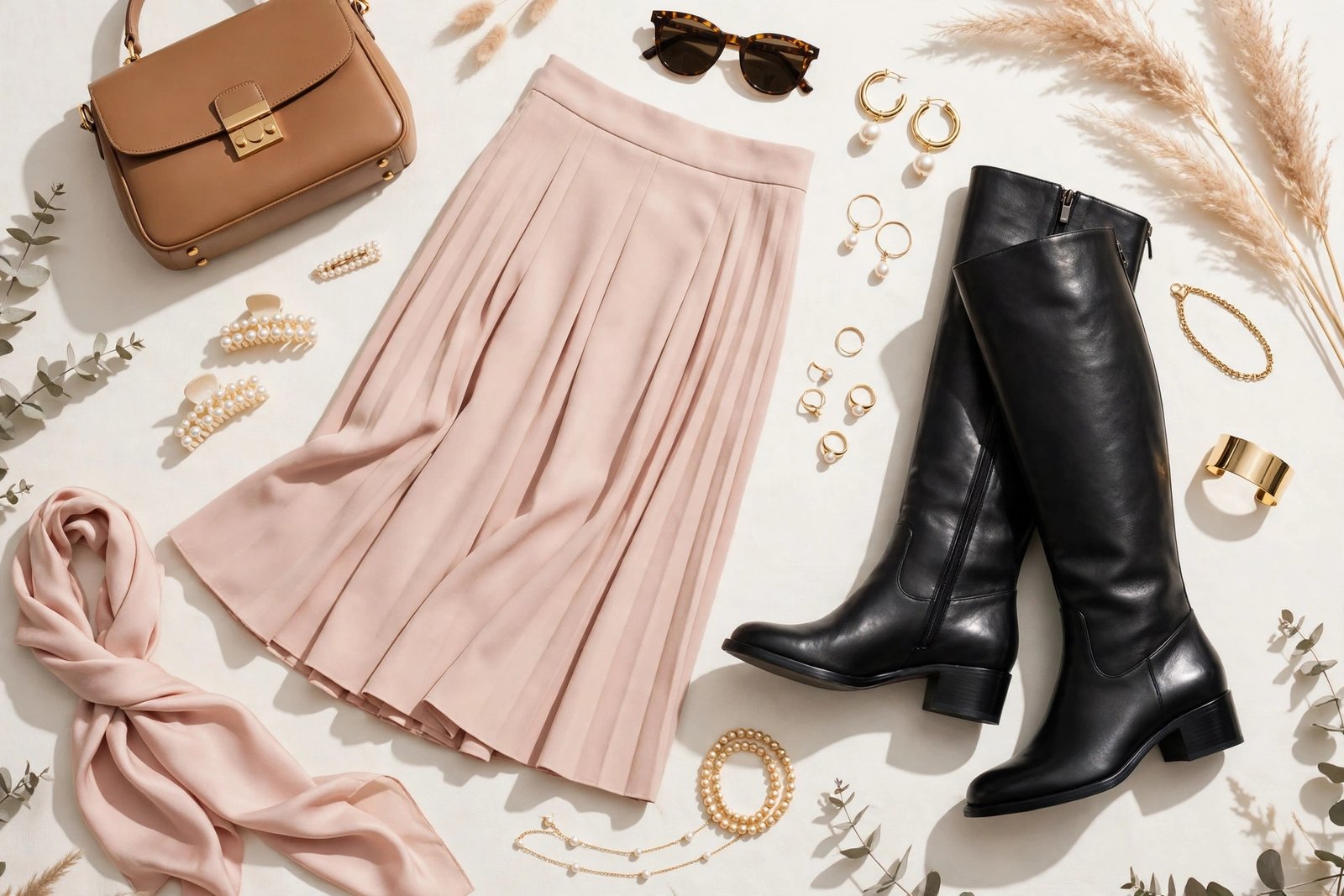Knee High Boots Outfits: 7 Formulas for Midi Skirts, Dresses & Jeans