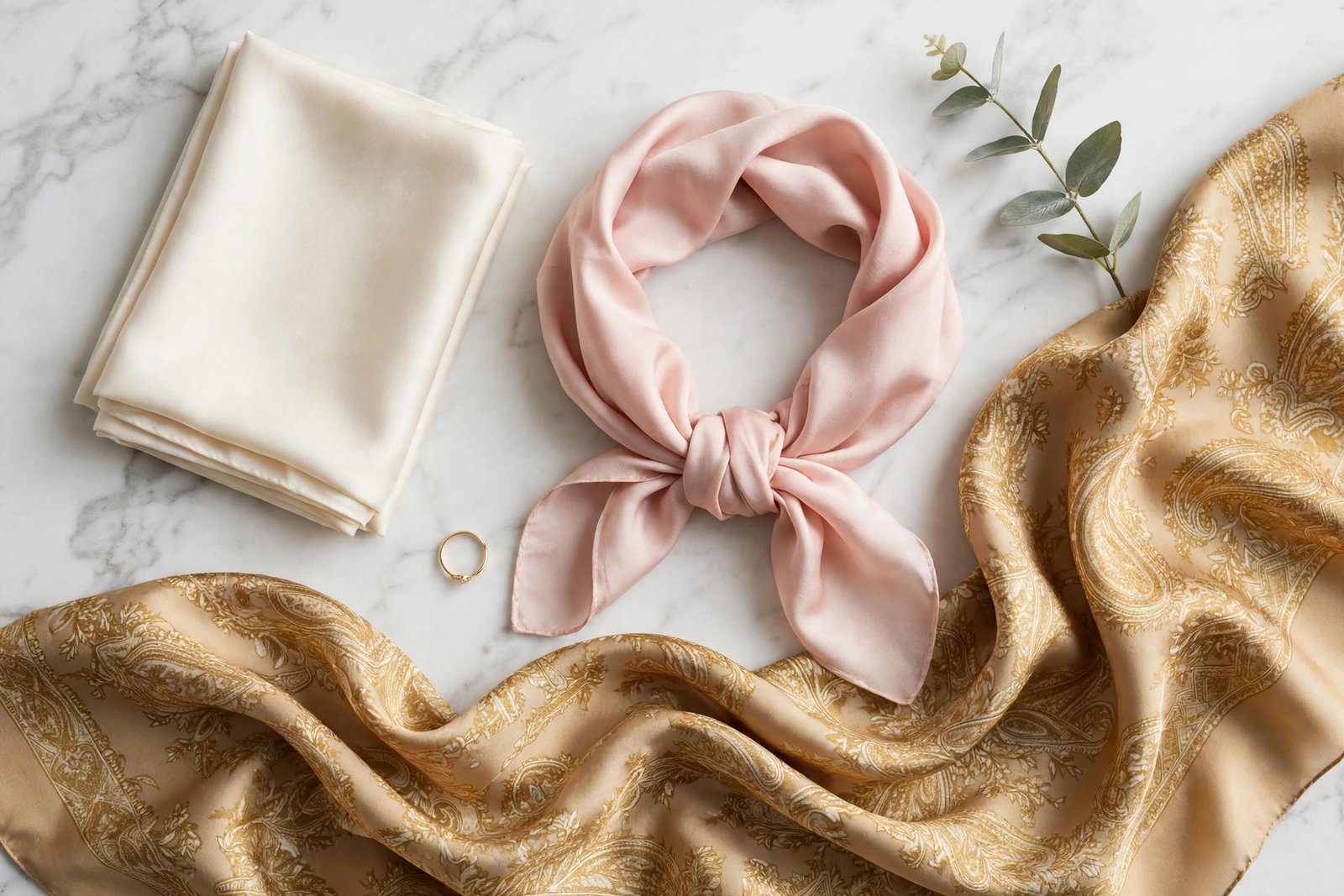 How to Style a Silk Scarf 5 Ways (Neck, Belt, Bag, Hair, Waist)
